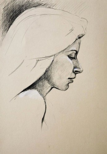 pencil portrait by pierpaolo andraghetti