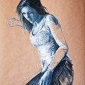 Martina - oil on paper - 70x100cm - 2012